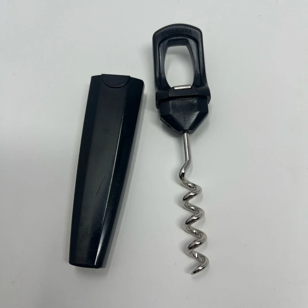 Franmara Traveler's Corkscrew With‎ Bottle Opener No. 3010 Black Wine Culinary